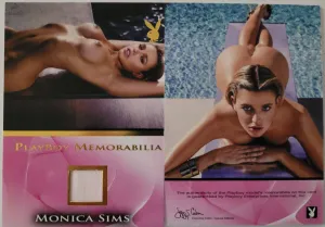 PLAYBOY'S SULTRY & SEDUCTIVE GOLD MEMORABILIA MONICA SIMS