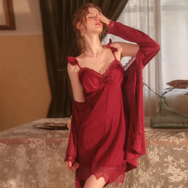 Rosalie's Delicate Nightdress & Robe