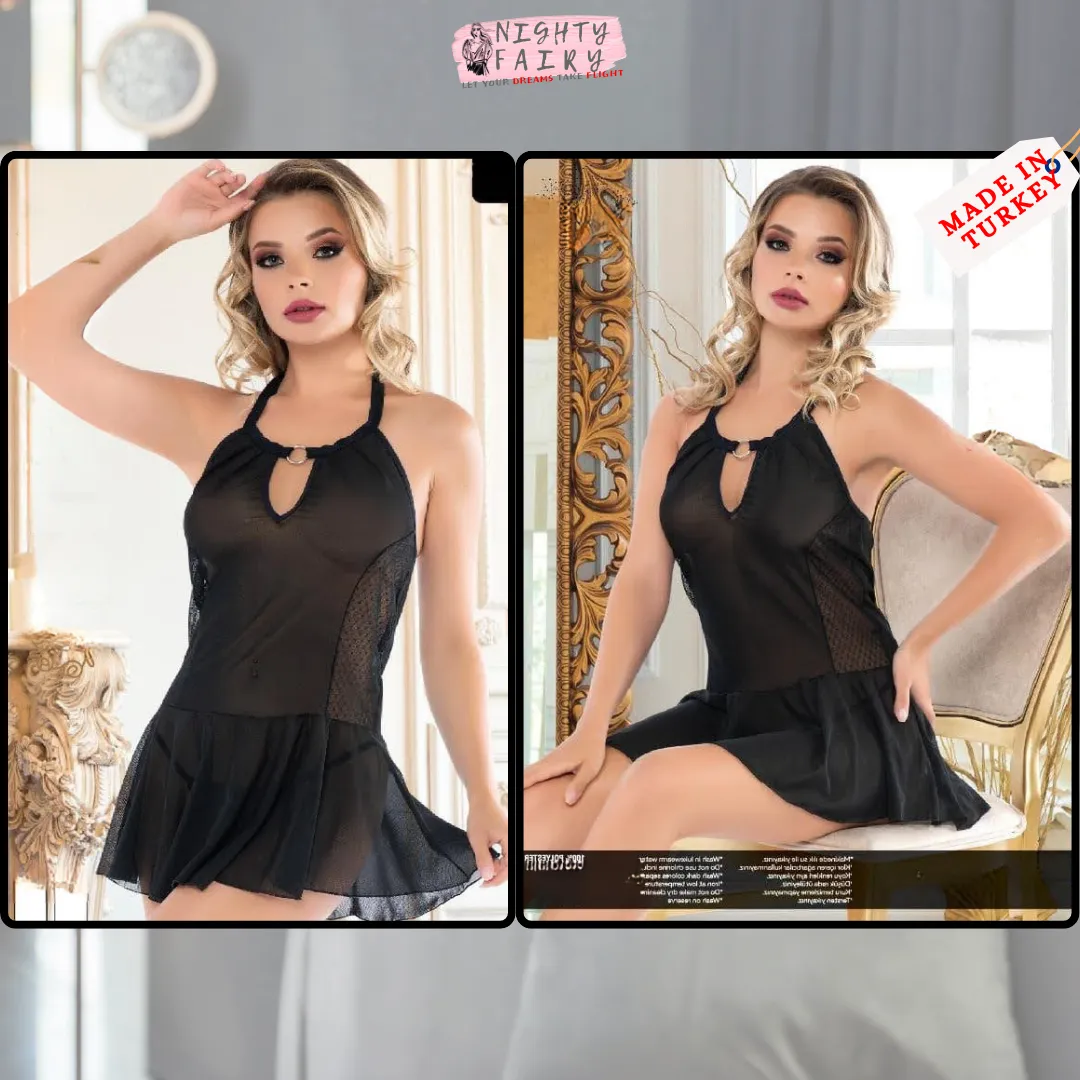 Ruselin Cami Set ( Black )