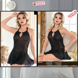 Ruselin Cami Set ( Black )