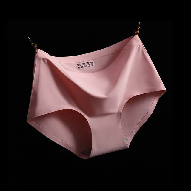 Sexy Summer Style Fashion Women's Panties Ice Silk Cool Refreshing Seamless Underwear Triangle Big Yards Female Briefs H003
