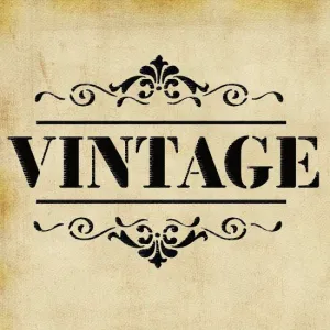 Shabby chic 'vintage' stencil