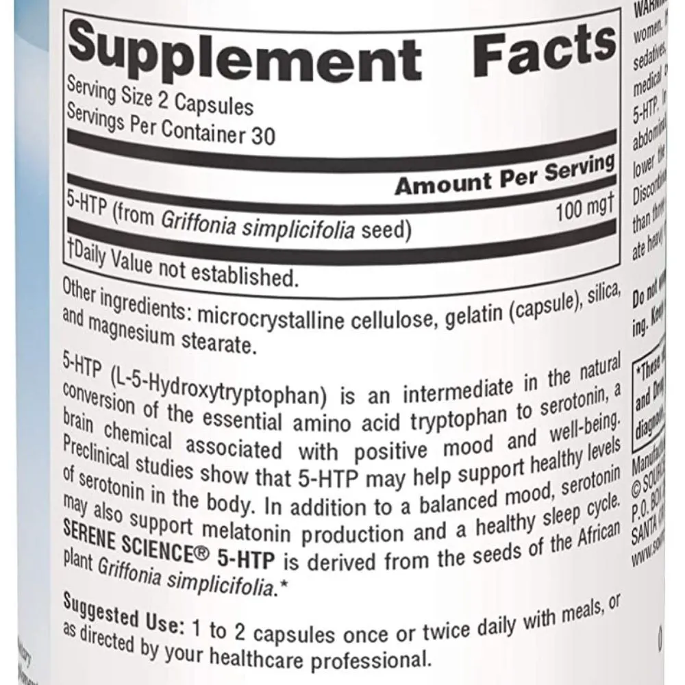 Source Naturals 5-HTP 50mg 120 Capsules