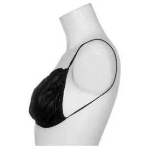 Spa Bra without Back Disposable, Black Color, Large/X-Large Size