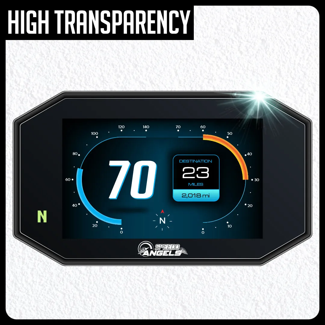Speedo Angels Triumph Tiger 900 Rally / GT (Pro) 2020 - 2023 Tempered Glass Dashboard Screen Protector – Anti Glare (SATR17TGAG)