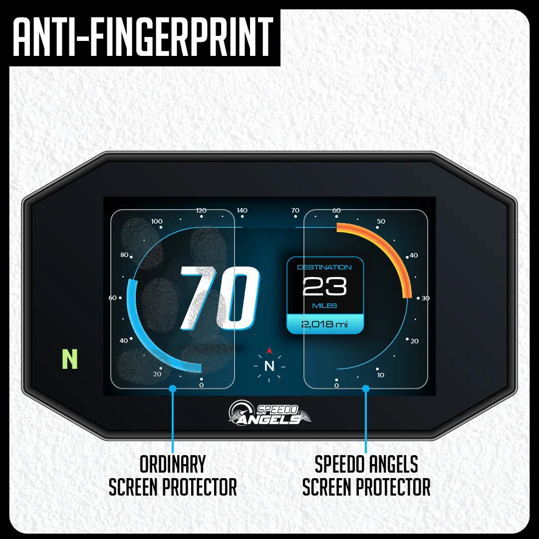 Speedo Angels Triumph Tiger 900 Rally / GT (Pro) 2020 - 2023 Tempered Glass Dashboard Screen Protector – Anti Glare (SATR17TGAG)