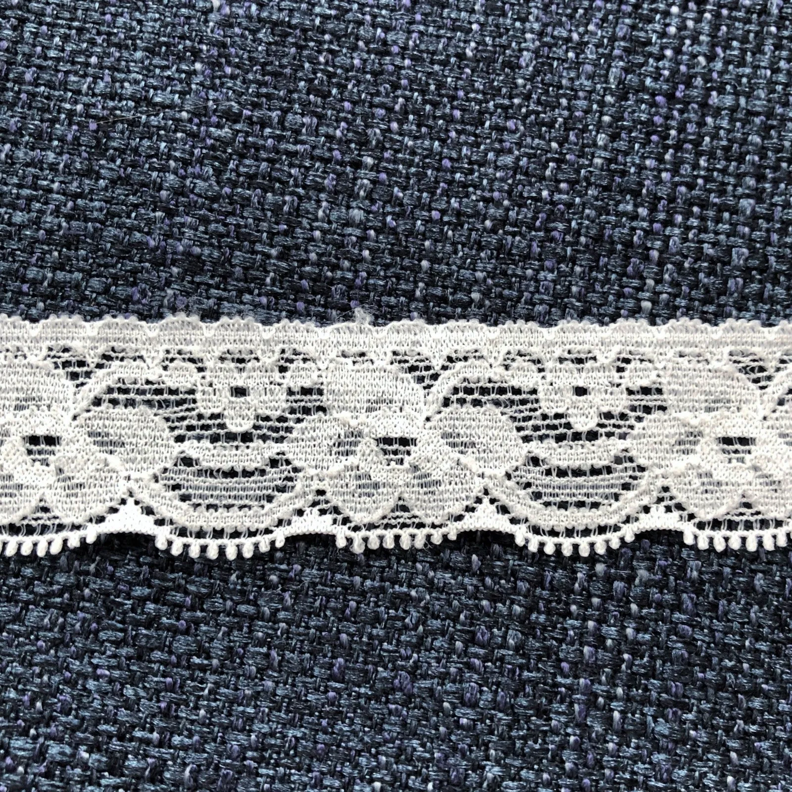 Stretch Lace #121 - 1" Natural White Dye to Match Lace
