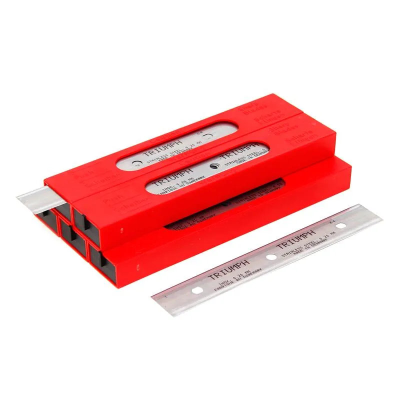 Triumph 6in/15cm 0.20mm Stainless Steel Blades-25 Pack Red Box