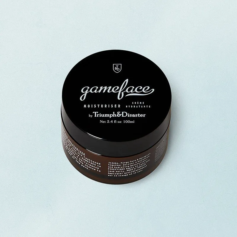 Triumph & Disaster - Face Cleanser, Gameface Moisturiser & Logic Toner Set