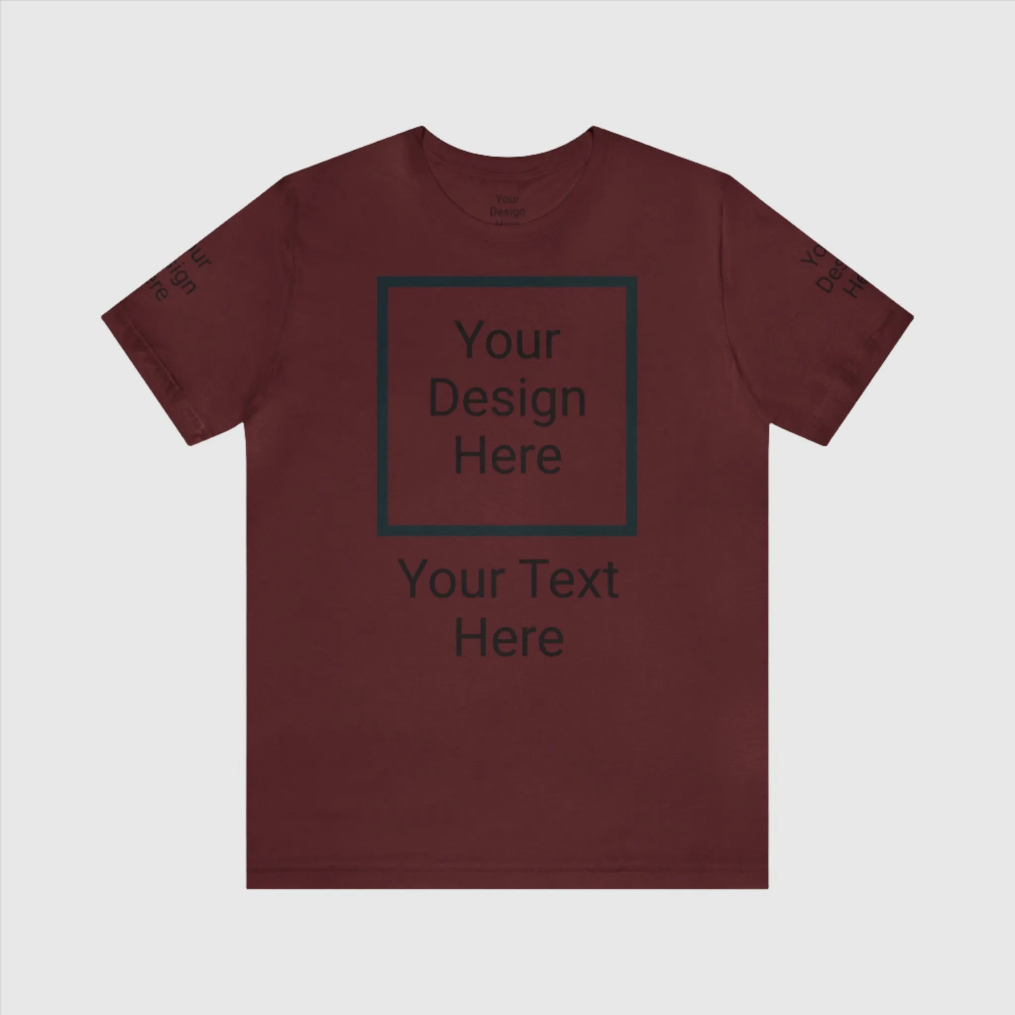 Unisex Personalized Jersey Short Sleeve Tee T-Shirt | Bella Canvas 3001