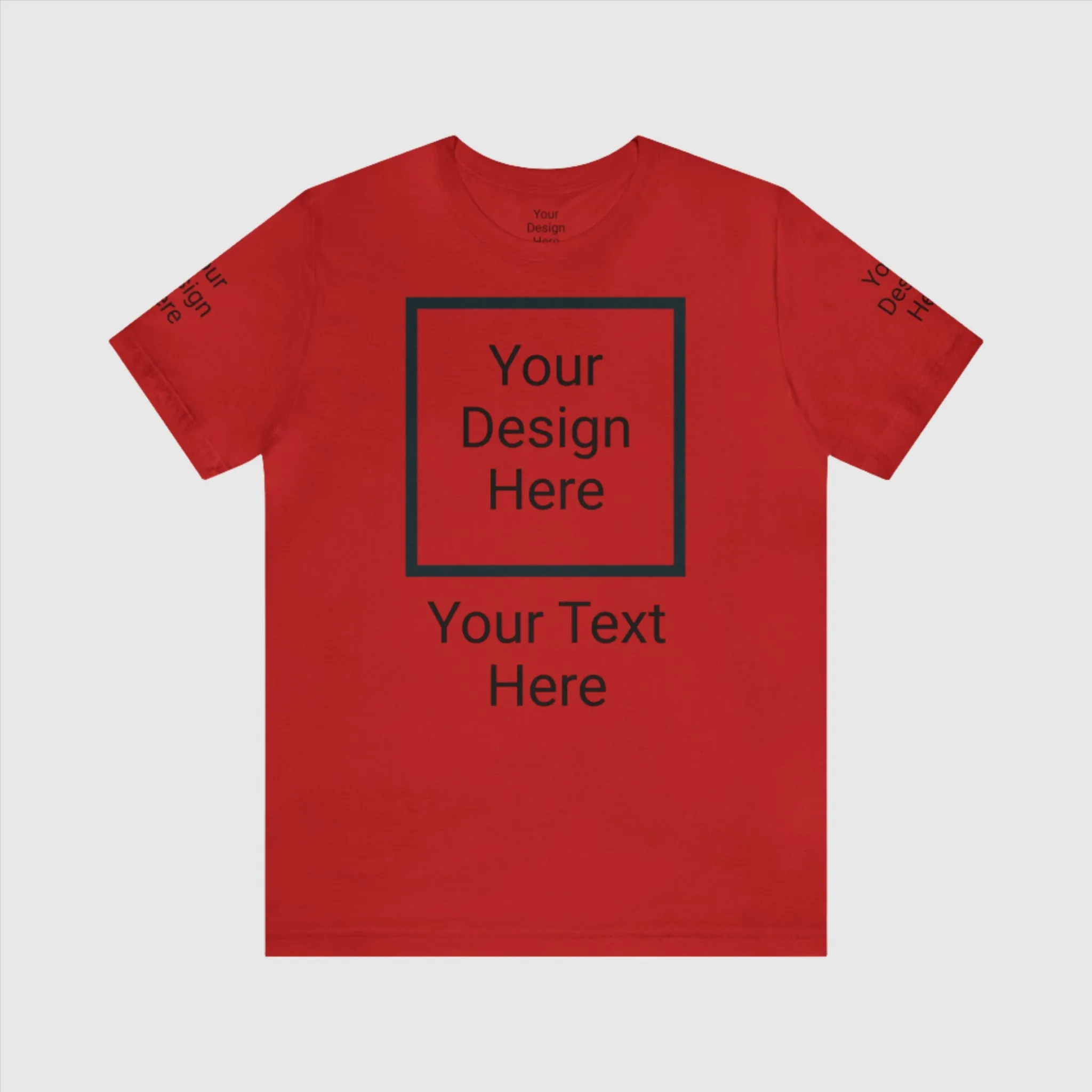 Unisex Personalized Jersey Short Sleeve Tee T-Shirt | Bella Canvas 3001