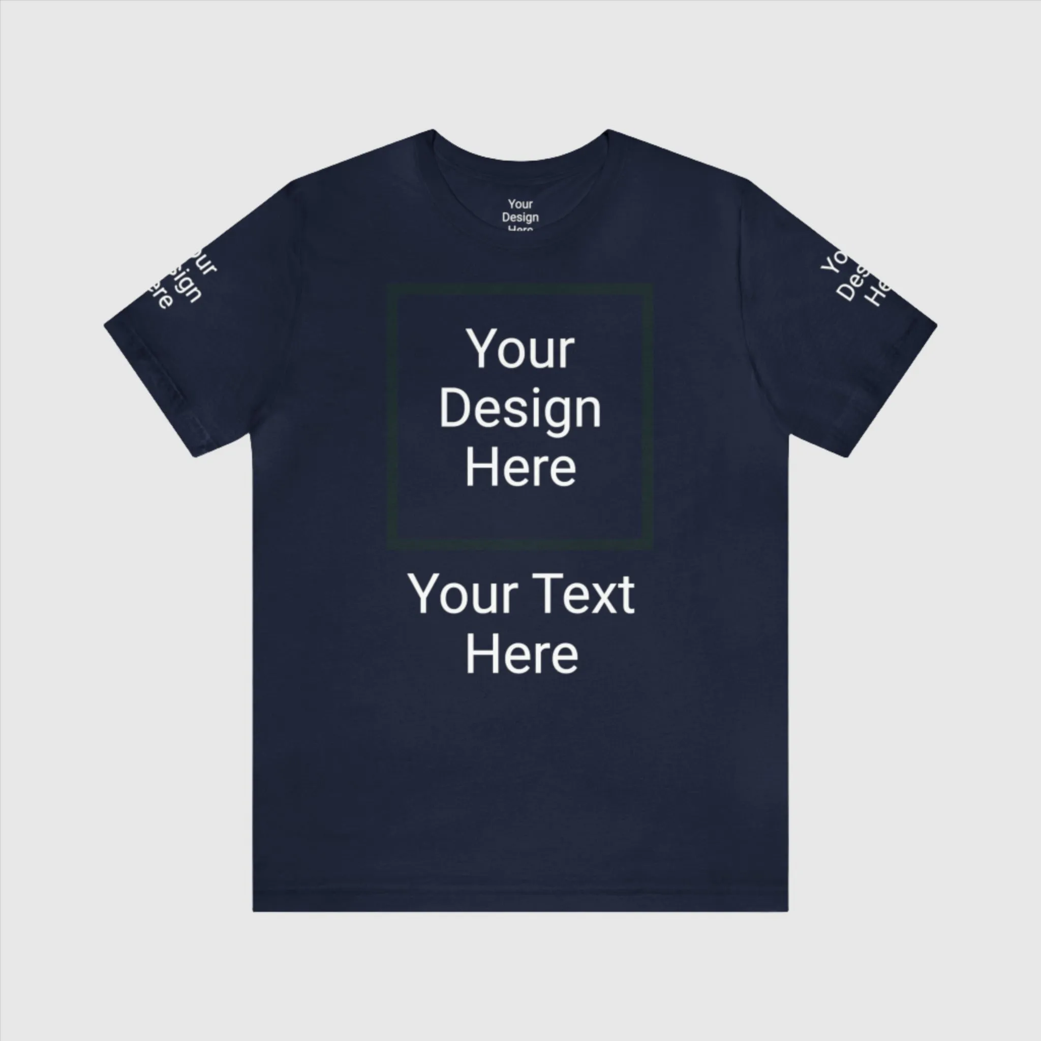 Unisex Personalized Jersey Short Sleeve Tee T-Shirt | Bella Canvas 3001