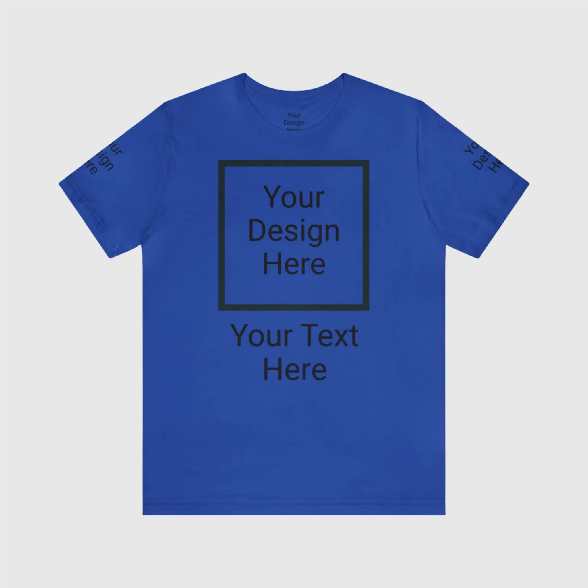 Unisex Personalized Jersey Short Sleeve Tee T-Shirt | Bella Canvas 3001