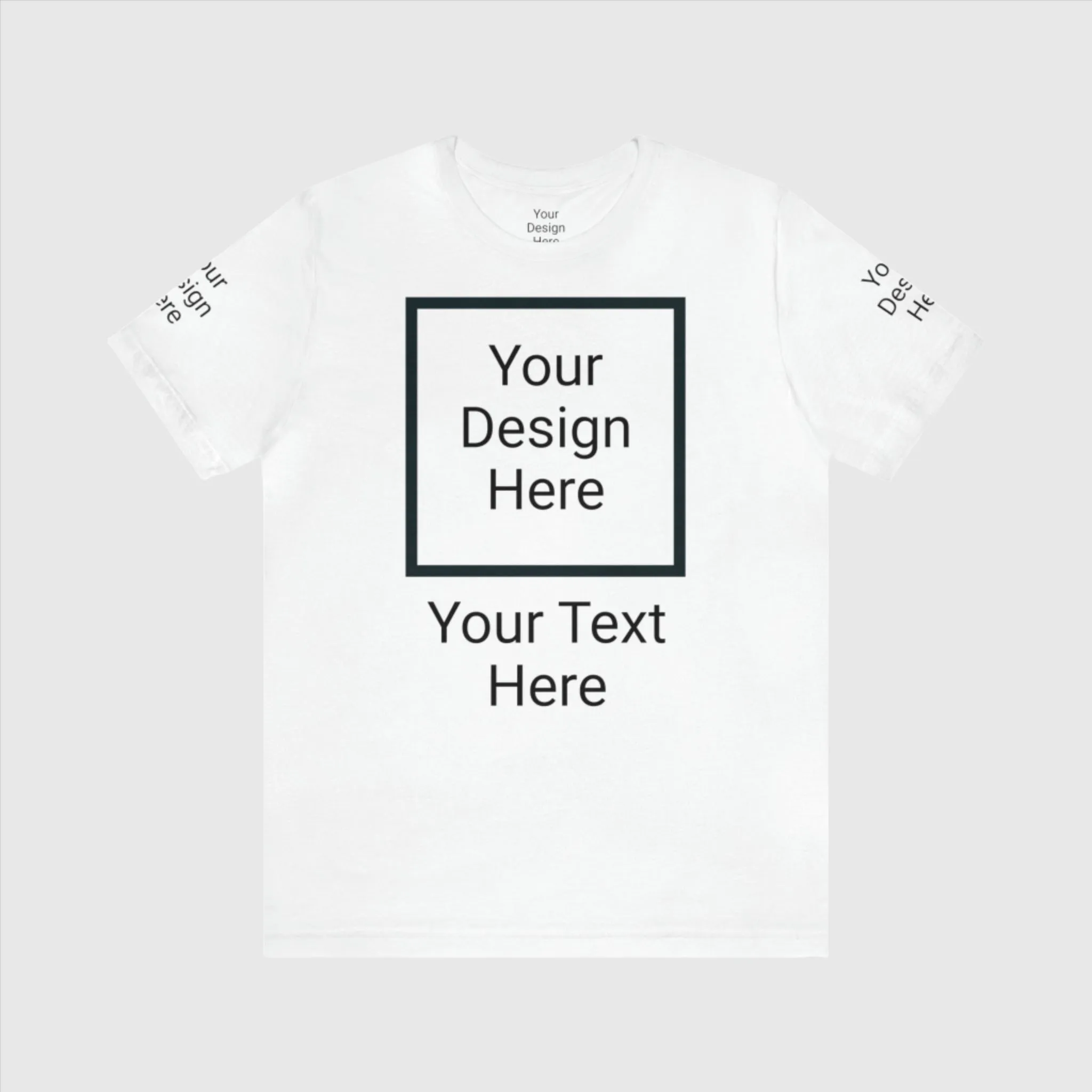 Unisex Personalized Jersey Short Sleeve Tee T-Shirt | Bella Canvas 3001