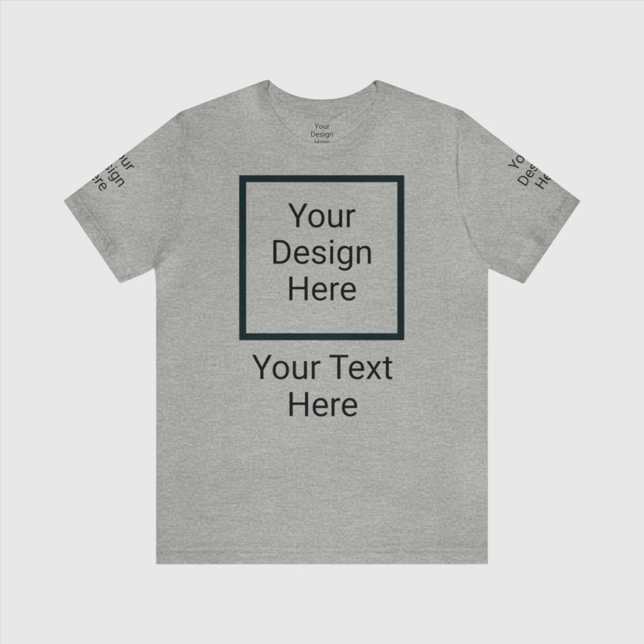 Unisex Personalized Jersey Short Sleeve Tee T-Shirt | Bella Canvas 3001