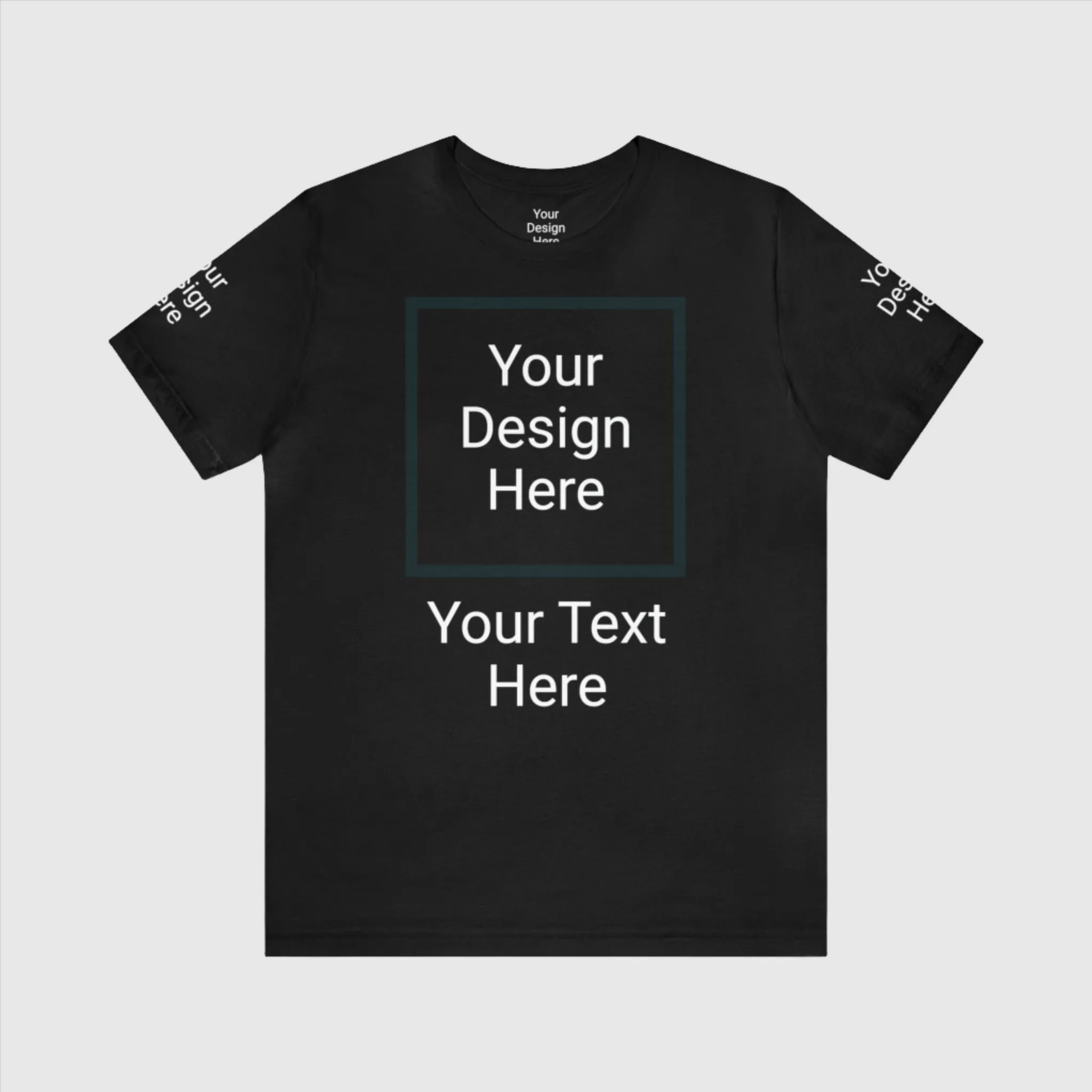 Unisex Personalized Jersey Short Sleeve Tee T-Shirt | Bella Canvas 3001