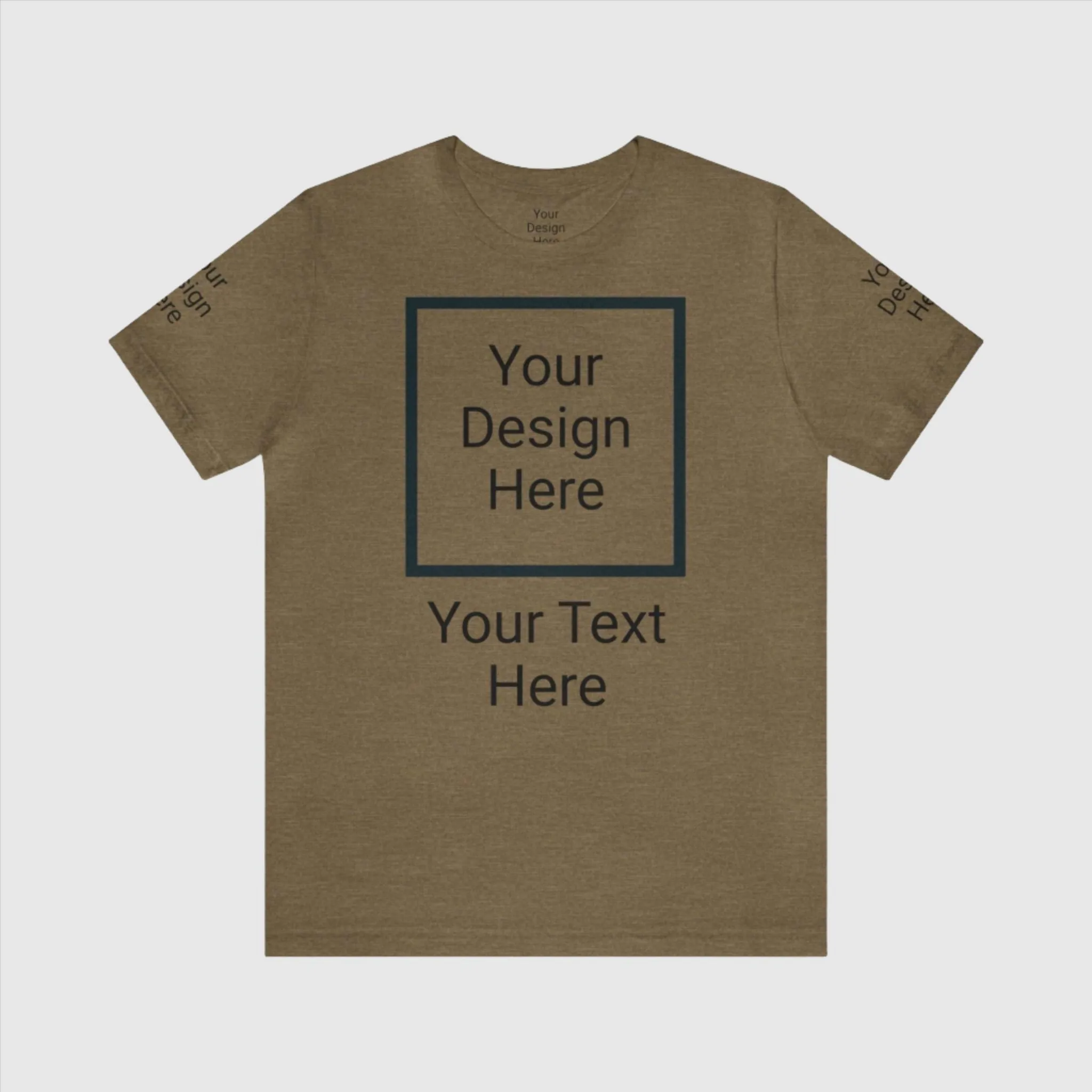 Unisex Personalized Jersey Short Sleeve Tee T-Shirt | Bella Canvas 3001