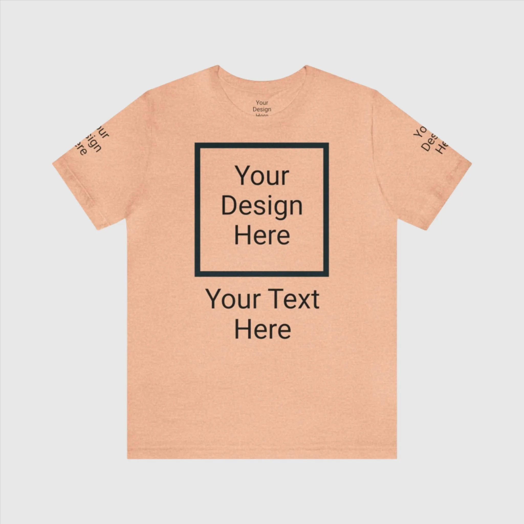 Unisex Personalized Jersey Short Sleeve Tee T-Shirt | Bella Canvas 3001