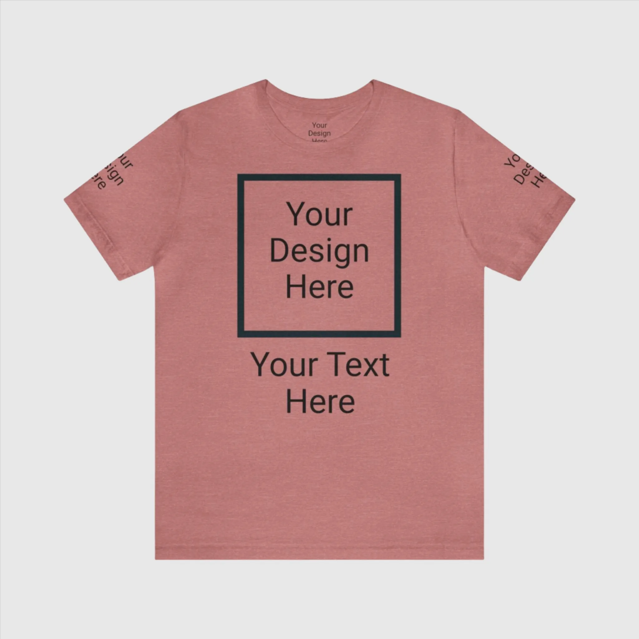 Unisex Personalized Jersey Short Sleeve Tee T-Shirt | Bella Canvas 3001