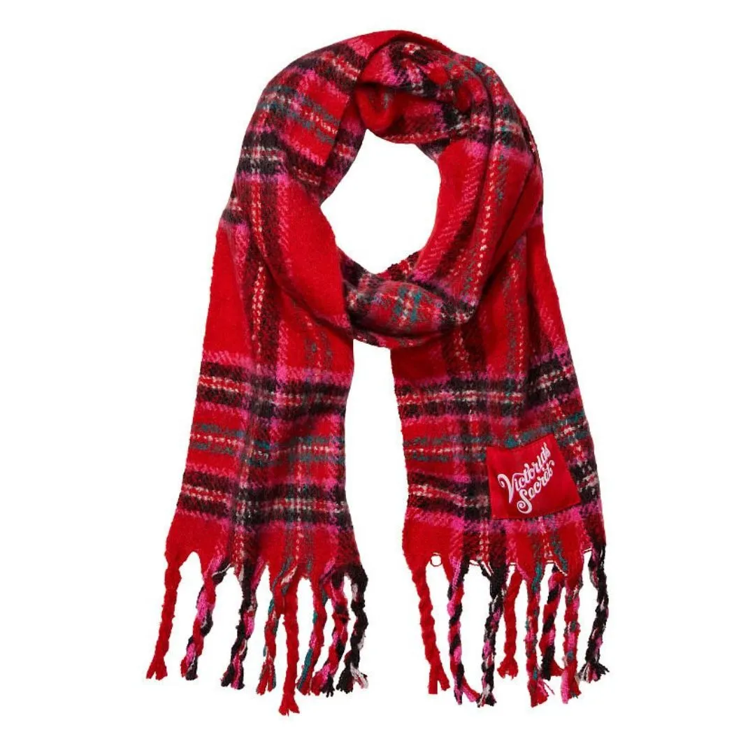 Victoria's Secret Plaid Multi Colour Scarf