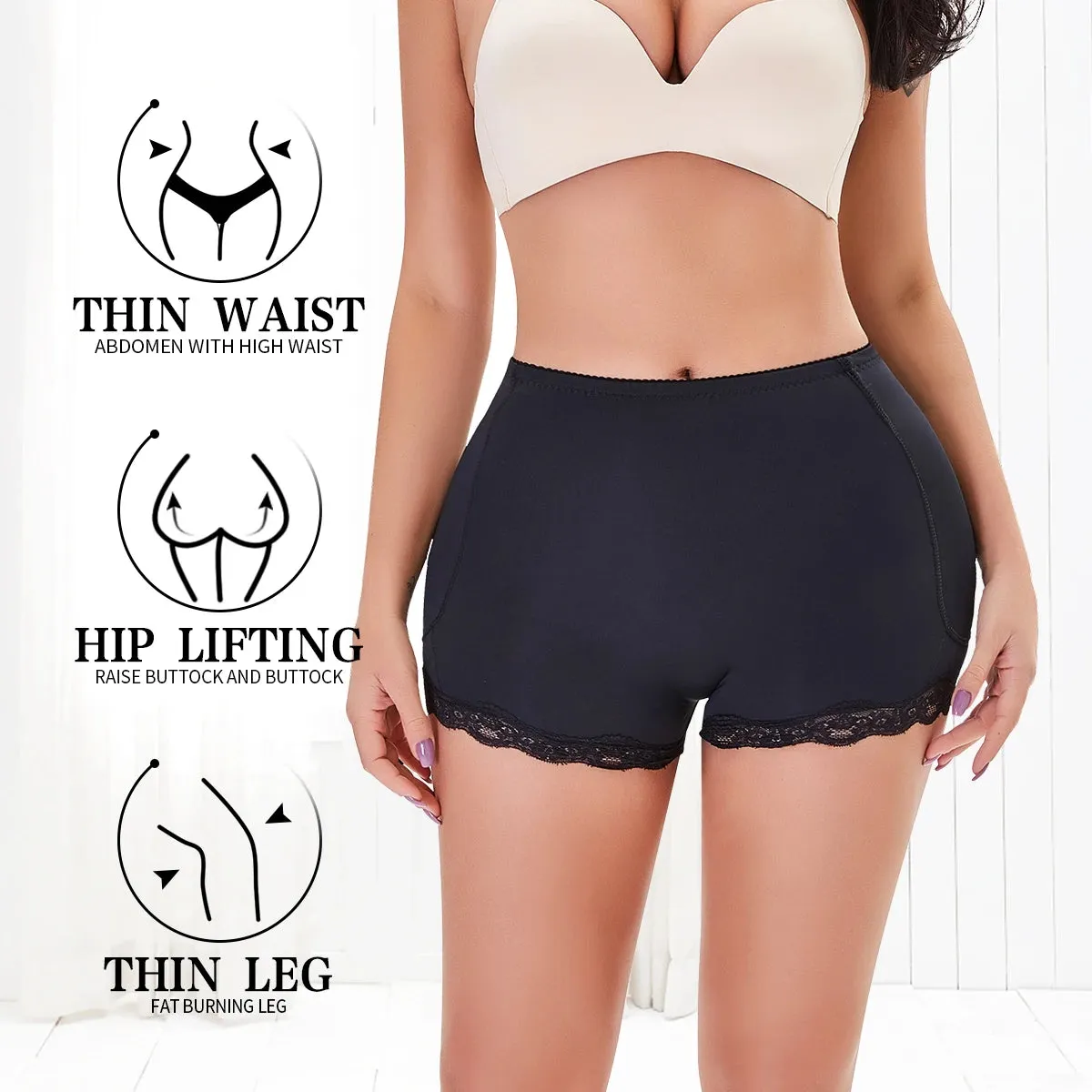 Women's Hip & Butt Enhancer Padded Shapewear - Body Shaping Control Panties