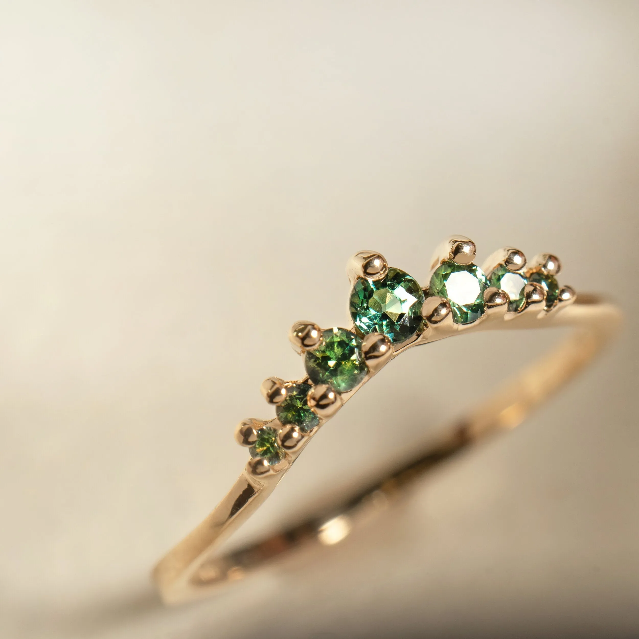 Yellow Sapphire Beacen Ring