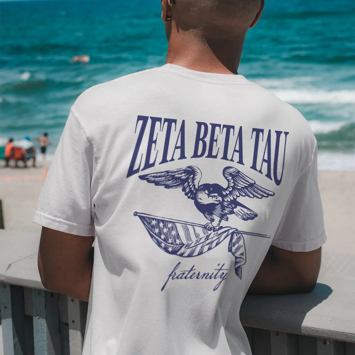 ZBT Comfort Colors Freedom White Short Sleeve Tee
